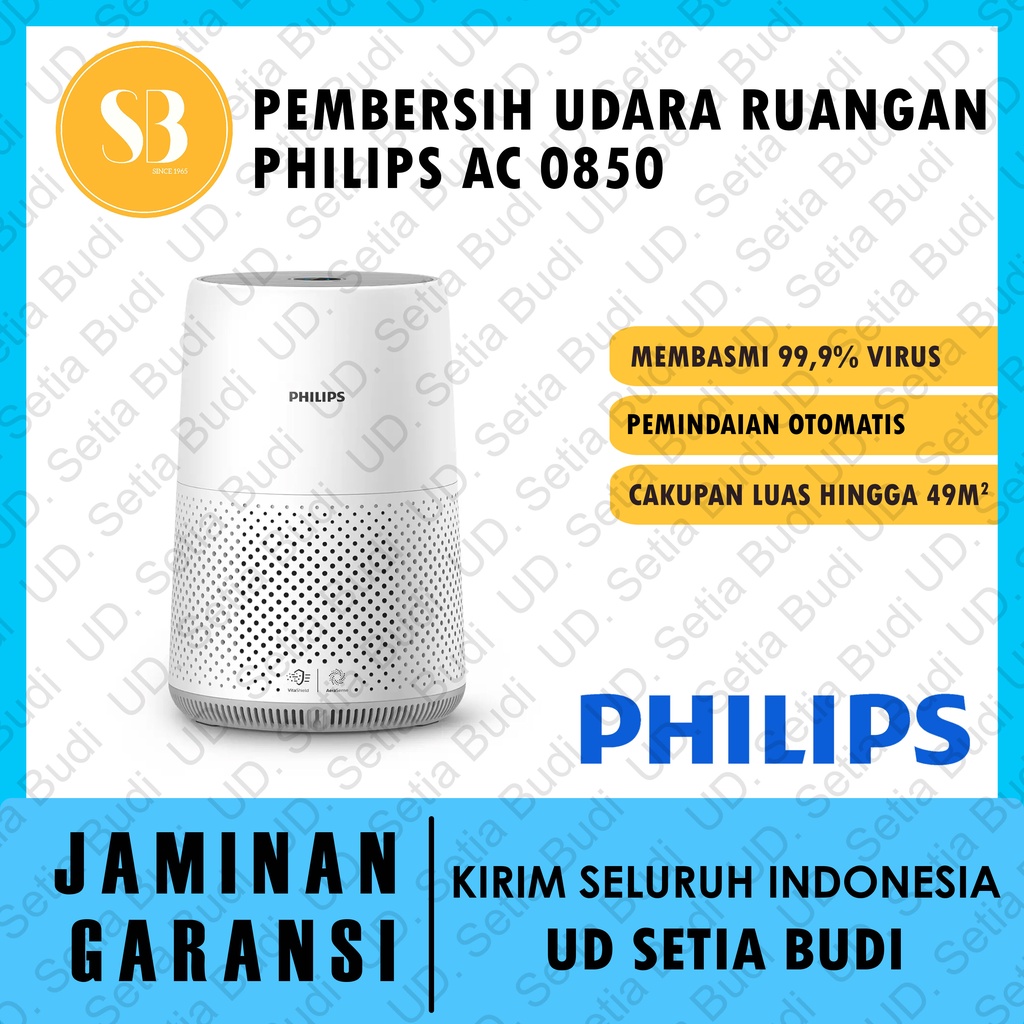 Philips AC0850 Air Purifier NanoProtect HEPA 49m² WiFi