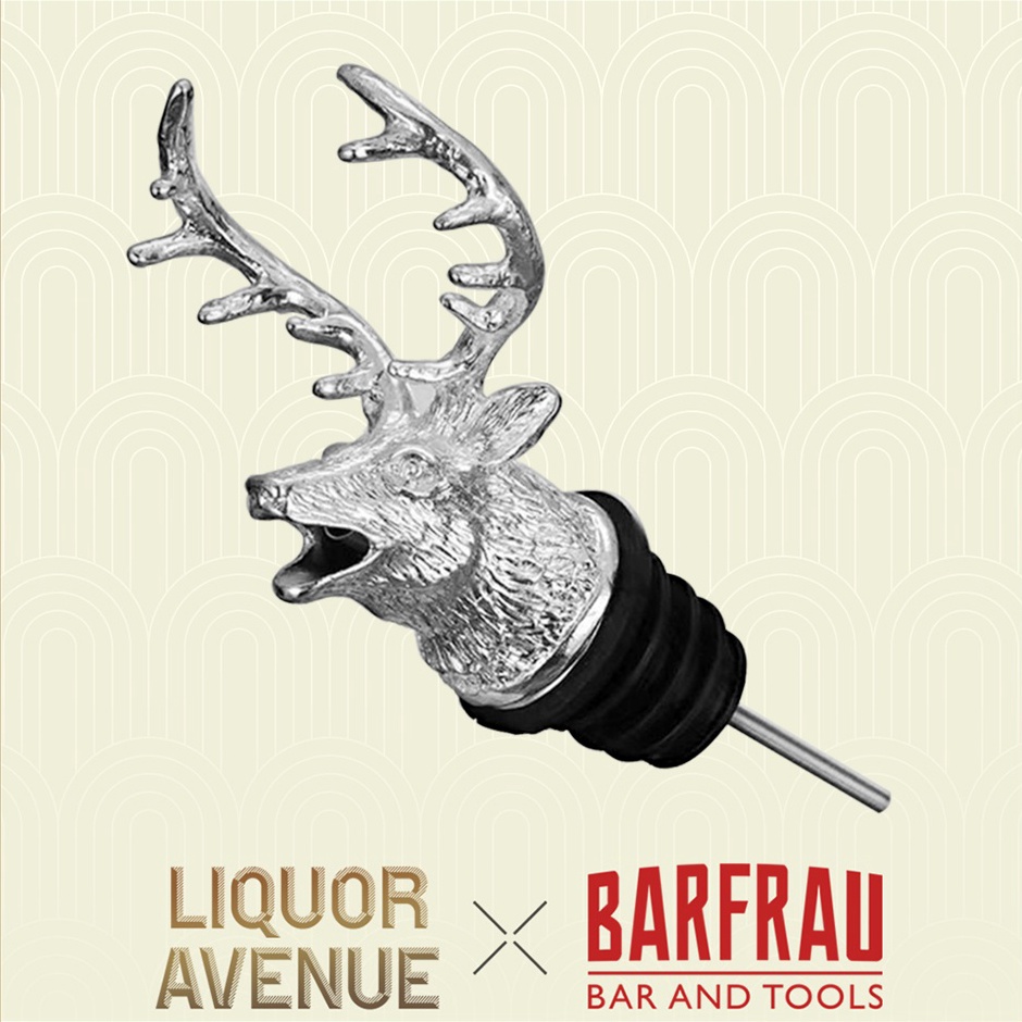 ➵ BARFRAU Zinc Alloy Deer Stag Head Wine Pourer Bottle Stopper ✧ ✤ `・