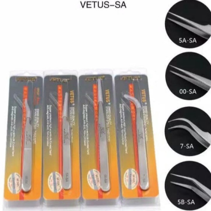 Diskon PINSET VETUS ORIGINAL PINSET LURUS BENGKOK PINSET VOLUME VETUS ORIGINAL ☊✵