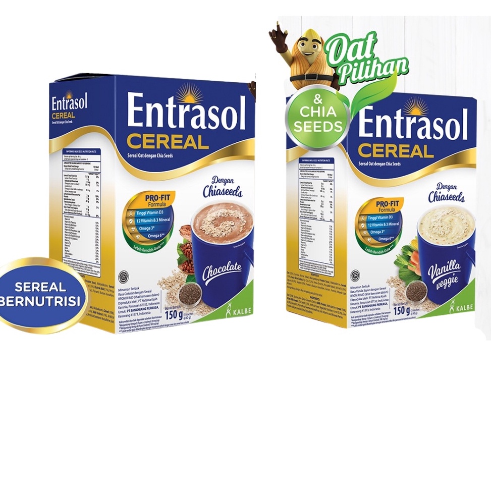 

➾Terbaru❊➵ L7TZ8 Entrasol Cereal 150gr (5 sachet) with Chiaseeds F54 ➨Murah Banget