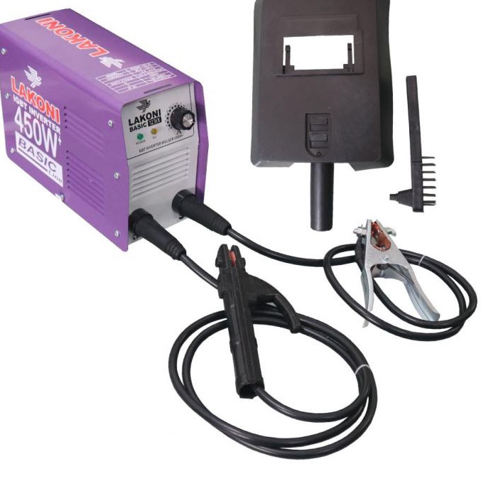 READY. NEW Lakoni Mesin Las Listrik 450 Watt Trafo Las Inverter Lakoni Basic 123iX 450 Watt FULL SET