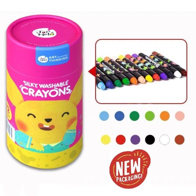 

New Joan Miro Babyroo Silky Crayon 12 Color Oil Pastel Krayon Limited Edition