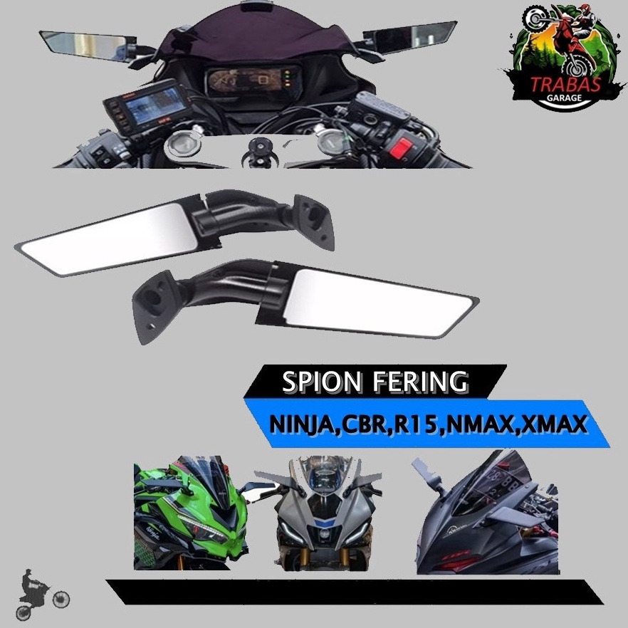 Murah.. SPION FAIRING WINGLET MODEL RIZOMA NINJA CBR R15 V3 V6 YZF R1 R3 R25 ZX25 NMAX XMAX