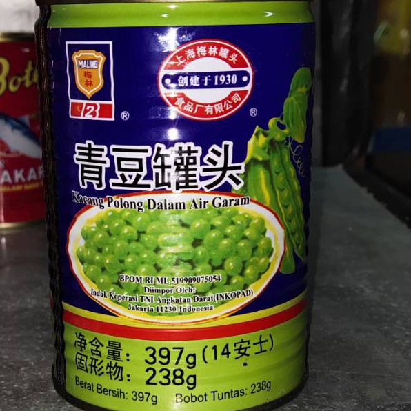 

❁Model Terkini☈ SP9CQ Kacang polong kaleng/ kacang polong maling/ Cannes green peas 397gr E91 ↓Terkini