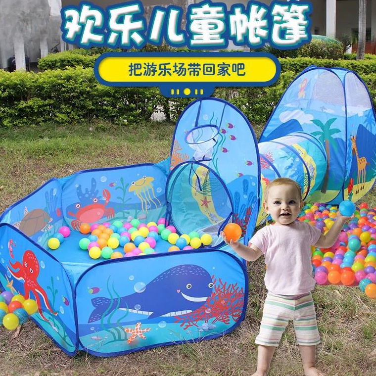 VIRAL GU Tenda Terowongan Anak 4 in 1 / Tenda Anak / Terowongan Anak