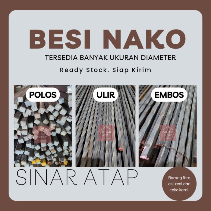 BESI NAKO 12 MM ULIR x 6 METER