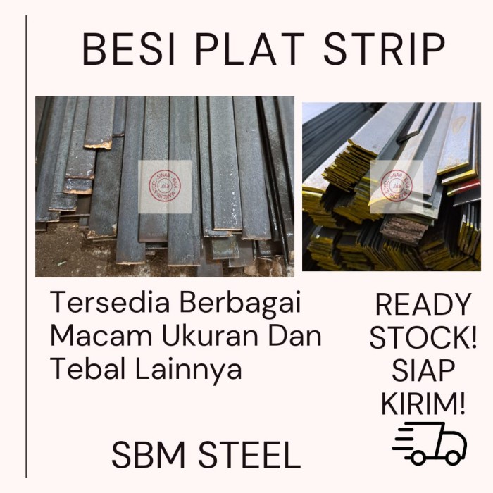 Besi Plat Strip Lebar 2,4Cm Tebal 2mm Panjang 40 Cm