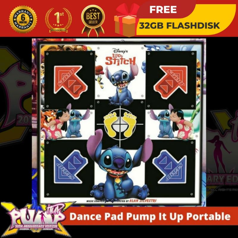 Dance Pad Pump It Up / Karpet PIU Tema Lilo n Stitch
