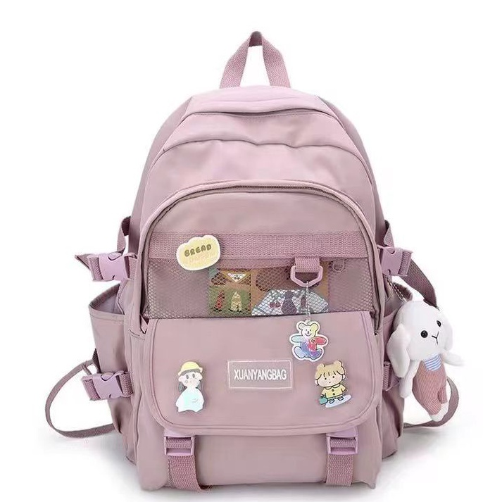 Murah.. JK 976 1KG MUAT 2PCS TAS RANSEL SEKOLAH ANAK PEREMPUAN IMPORT TAS PUNGGUNG BACKPACK WANITA M