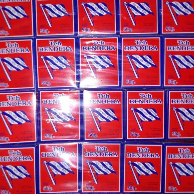 

☊Promo JS0ZZ Teh Bendera Bubuk 50gr per pak isi 10pcs E62 ✶Sale