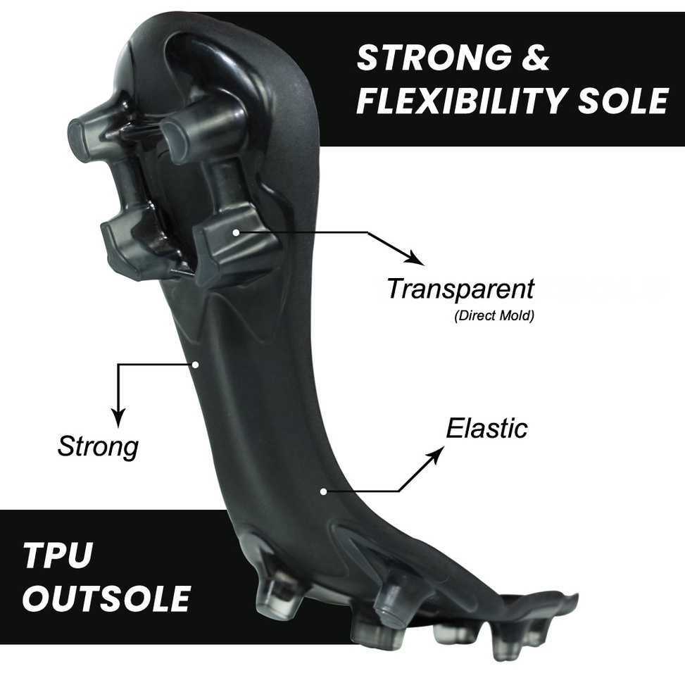 MURAH. Outsole Sepatu Bola, Size Kecil dan Size Besar 44/45. Bahan TPU Kuat dan Fleksibel. Harga Pab