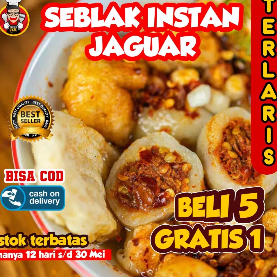 

[KODE 1920] SEBLAK INSTAN KOMPLIT JAGUAR BASO ACI JAGUAR BAKSO ACI TULANG RANGU SEBLAK ACI INSTANT BANDUNG PEDAS MERCON
