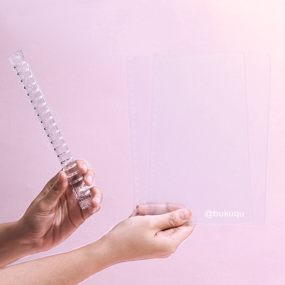 

✽Ready❈➴ KQIMP Cover Mika + Ring A5 untuk Binder - Cover Loose Leaf - Sampul Binder by bukuqu A51 ❁Terlaris