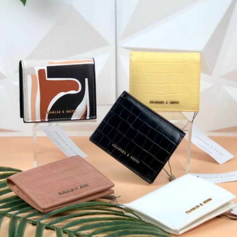 Sale Terbatas.. DOMPET CK IMPOR TAS CNK CROCO PRINTED SHORT WALLET ORI (FREE BOX )