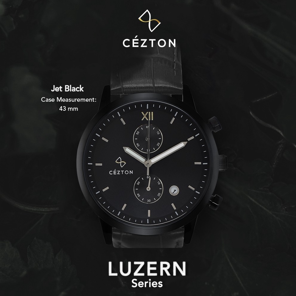 Murah Meriah.. LUZERN SERIES Jet Black | Jam Tangan Cezton