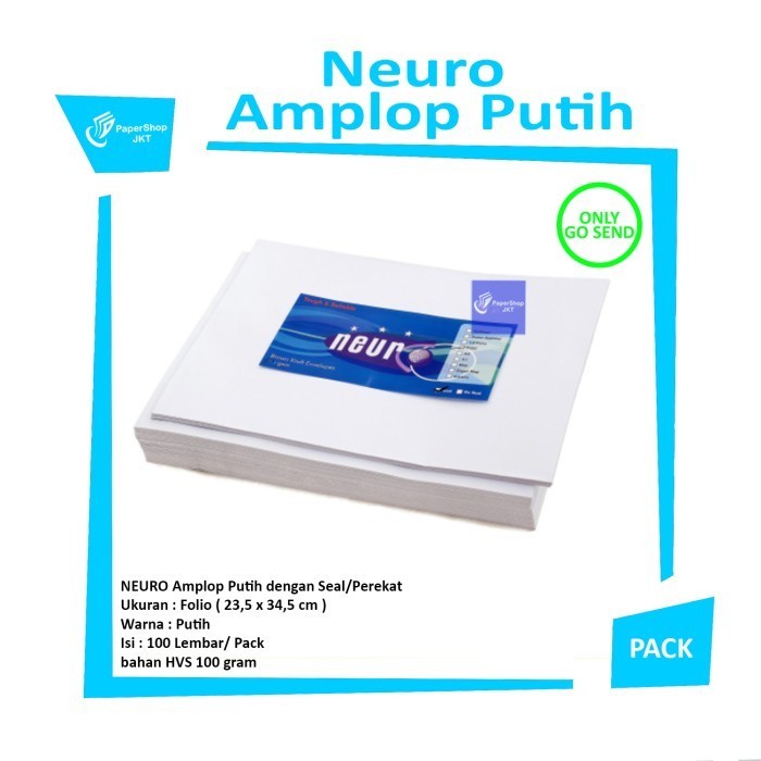 

Terlaris Khusus Gosend!! Neuro Amplop Putih Folio Seal