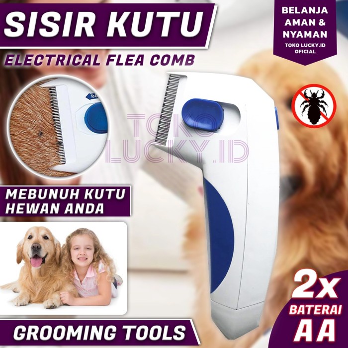 Best Seller Sisir Kutu Anjing Kucing - Sisir Kutu Elektrik