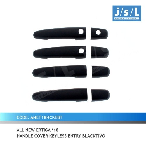 JSL Cover Pegangan Pintu All New Ertiga Door Handle Cover Blacktivo