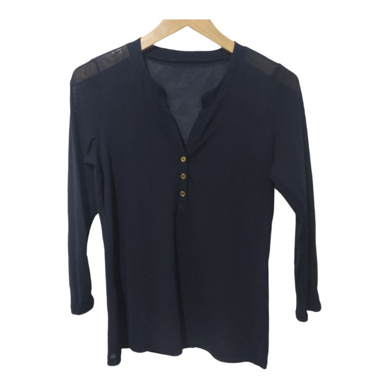 top nylon henley shirt women's s