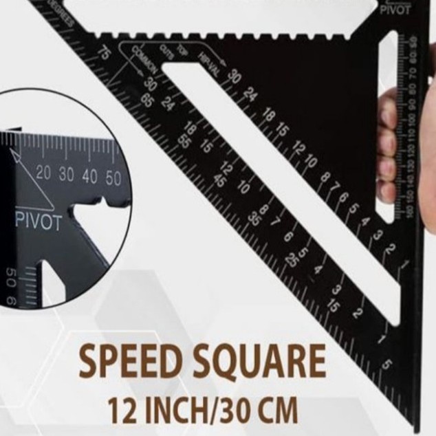 

Almunium Speed Square 12Inc 30Cm Ggaris Segitiga