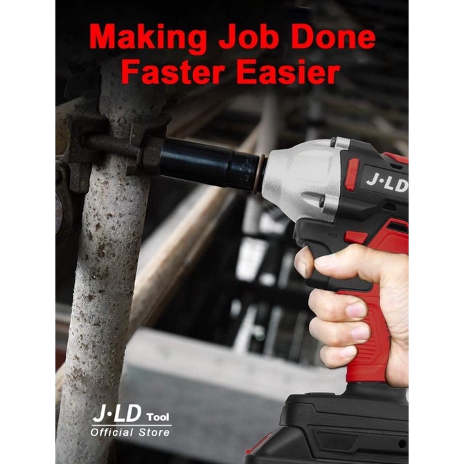 Jld Impact Wrench Cordless - Mesin Bor 48V 2 Baterai Jv88 J.Ld Tools