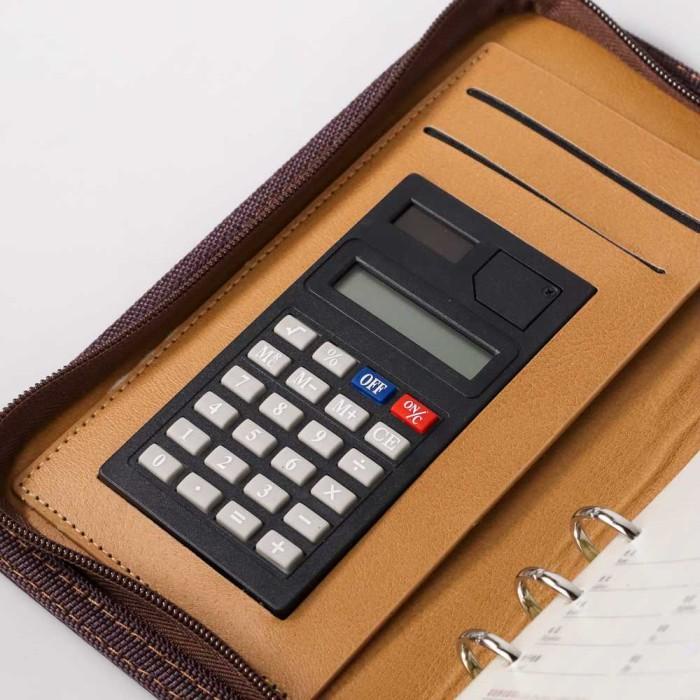 

Buku Catatan Agenda Kerja Notebook Binder Kulit Harian Planner Note A6