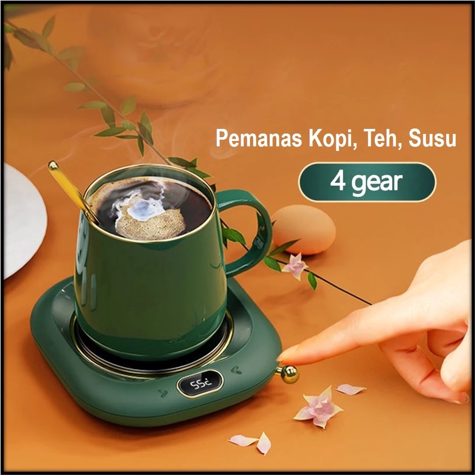 ➳ BISA COD Tatakan Pemanas Gelas Kopi Coaster Coffee Cup Warmer Heating Pad Cangkir Mug Kopi Bantala
