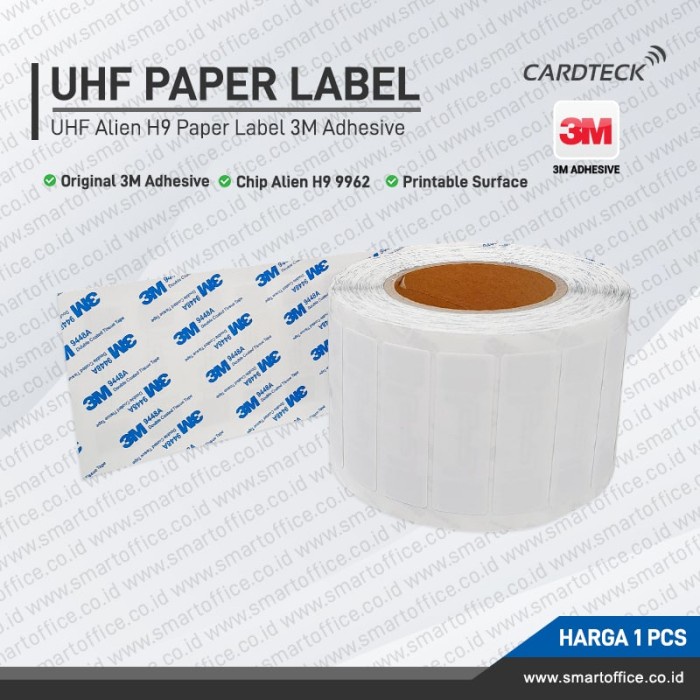 Uhf Paper Label Alien H9 Uhf H9962 Printable Label Long Range Rfid Tag