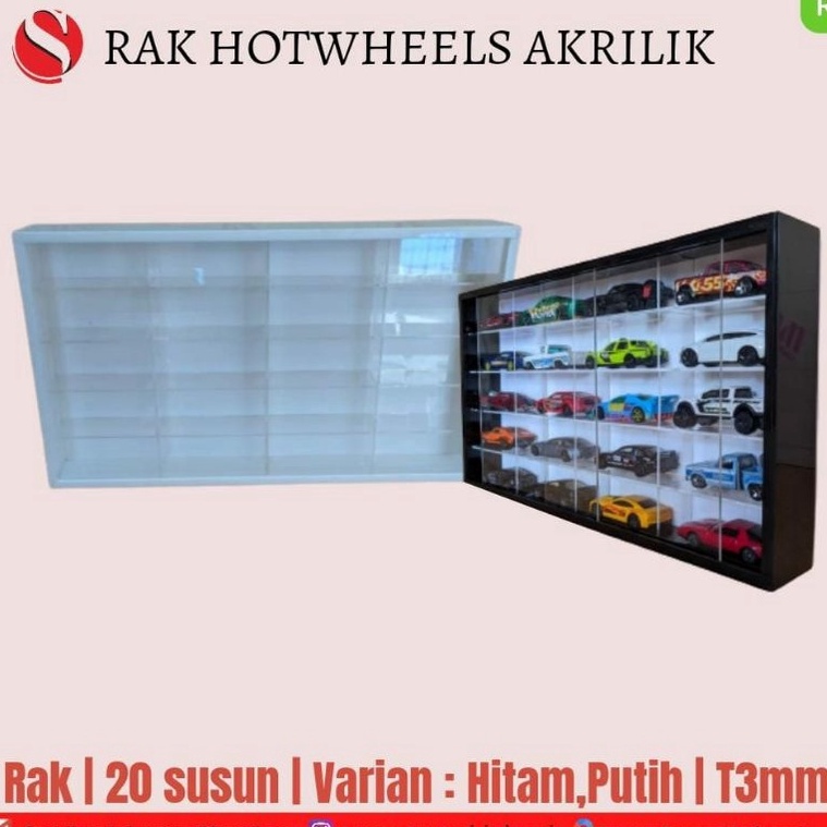 HARGA BERSAHABAT tempat hotwheels akrilik / rak hotwheels akrilik / dispy rak hotweels