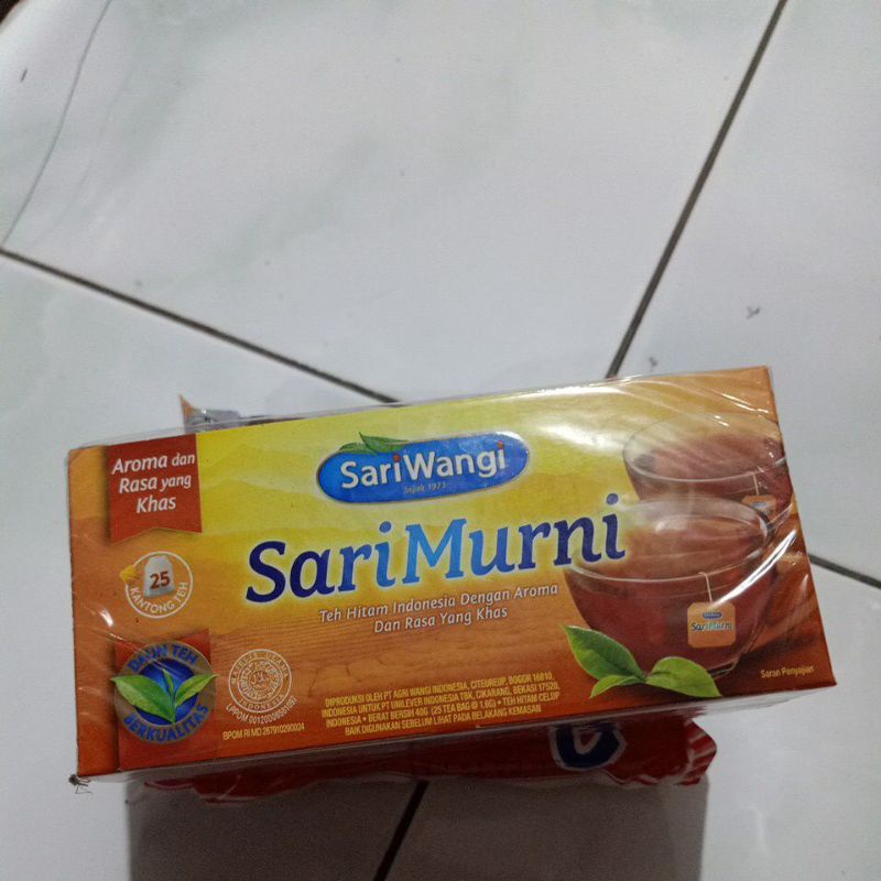 

Teh Sari Murni Kuning Kotak isi 25 Kantong Teh