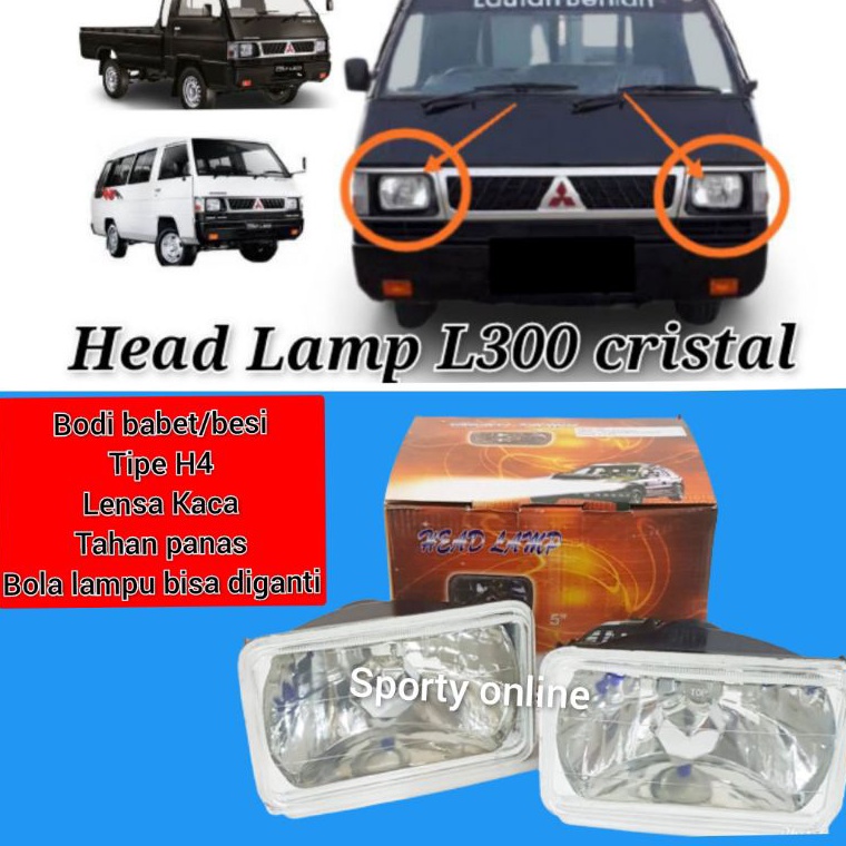Murah Meriah.. Head lamp lampu besar L300 cristal