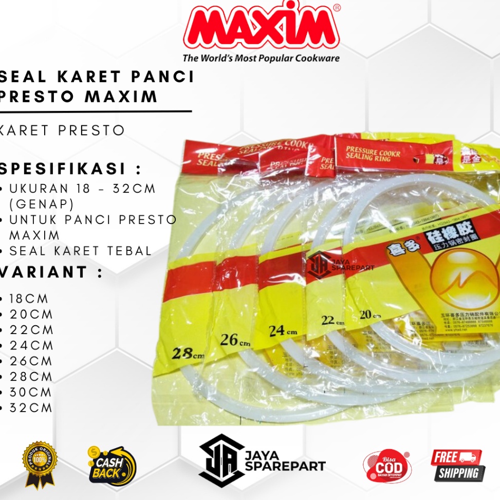 miyb -11 SEAL KARET PRESTO PANCI PRESSURE COOKER 18 20 22 24 26 28 30 32 CM 3 - 16 LITER Karya JAya 