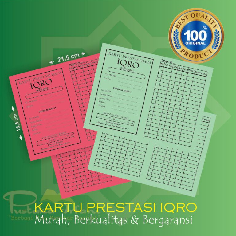 

[LP7] KARTU PRESTASI IQRO 1pack (50 Lembar) eaf8u