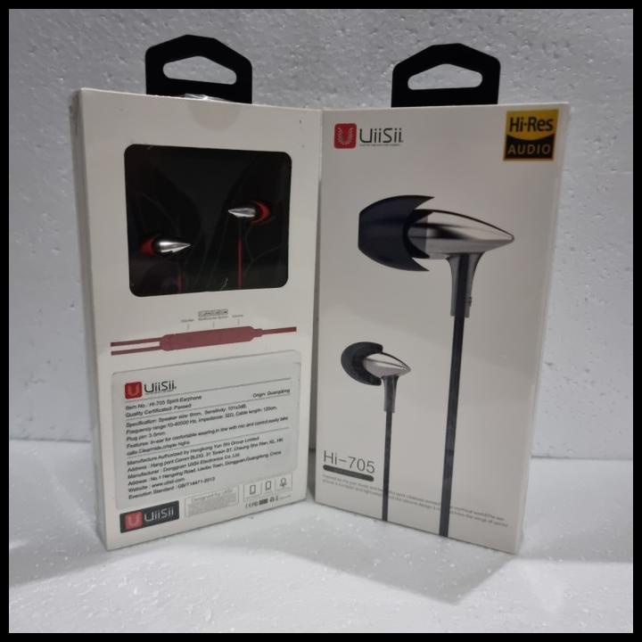 Terlaris Uiisii Hi705 Double Unit Stick In Ear Earphone Bass Subwoofer