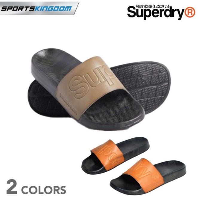 New Superdry Leather Beach Slipper Sandal Sendal Sliders Original Original