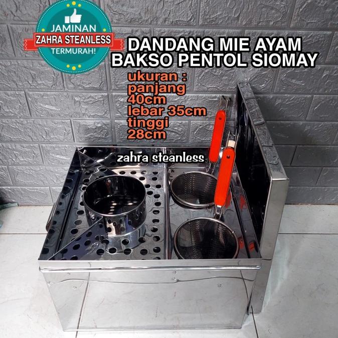Harga Spesial Dandang Mie Ayam Sekat Pentol Bakso Siomay - Dandang Mie Kocok