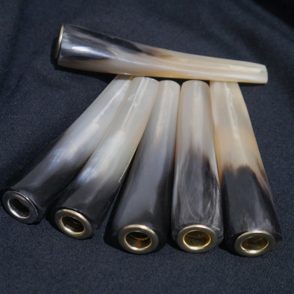 [P0T58] pipa rokok tanduk once padudan lengkung gading - untuk semua jenis roko 4267