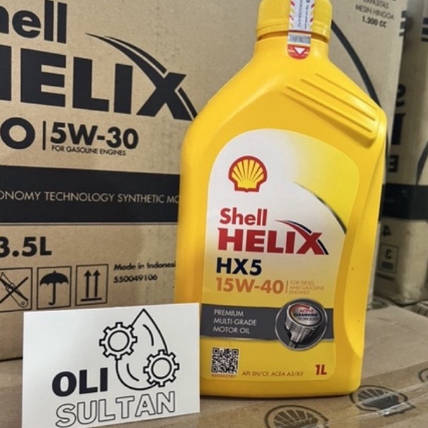 MURAH Shell HELIX HX5 15w40 1Liter | Oli Shell Helix HX5 1000ml | OLI SHELL