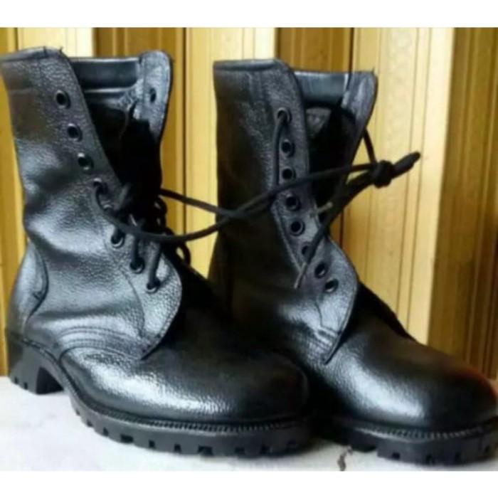 Bay097- Sepatu Kulit Asli Pdl Jeruk Tni