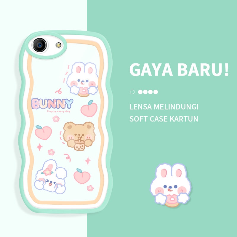 Casing Ponsel untuk OPPO A16 A16K A16S A16E A15 A15S A12 A12E A11S A1 2018 A1 Pro 5G Case Kartun Luc