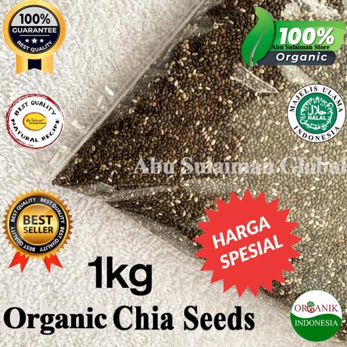 

Chia Seed Mexico Organik / Premium Natural Chia Seed Mexico 1 kg