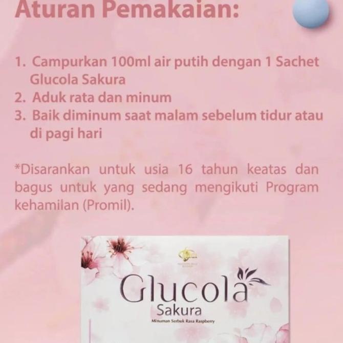 New Produk Glucola Collagen Minum Glucola Sakura Mci Original100%-Box-Fre Acc.Mci