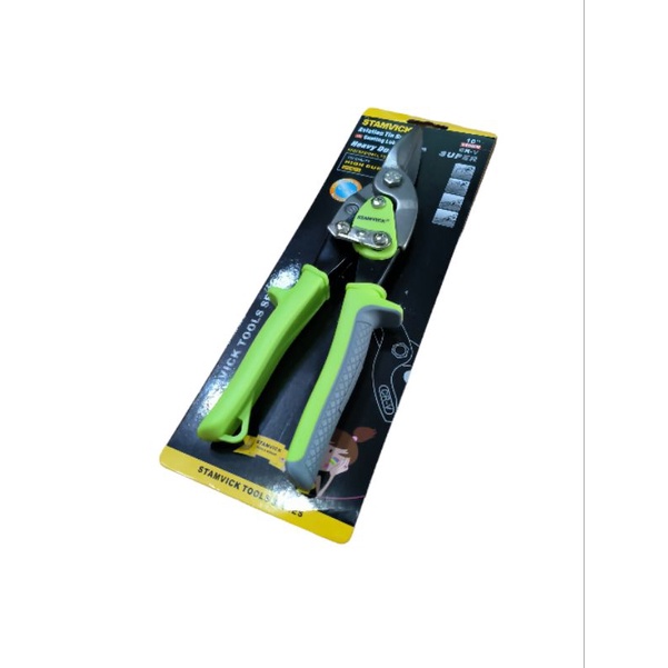 10" STAMVICK GUNTING BAJA RINGAN / Gunting Holo Baja Ringan Kawat Seng SUPER STAMVICK CRV HD 10"