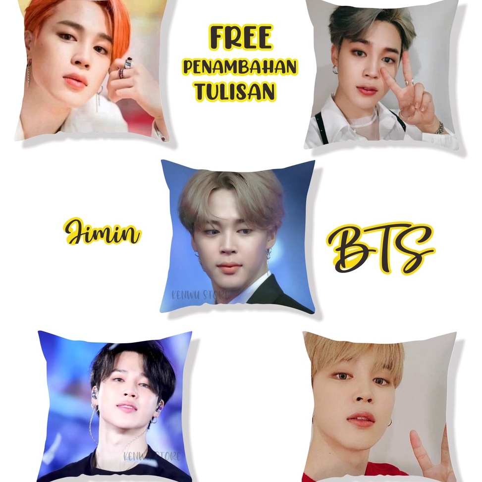 ￣TFJ Bantal Jimin BTS 30x30 ,, Bantal Sofa BTS, BTS Unofficial Group t Premium Terlaris.