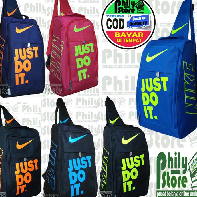 - Tas sepatu nike just do it / Sling Bag Tas Sepatu Futsal Bola Nike Tas Sepatu Bola Futsal Grade Or