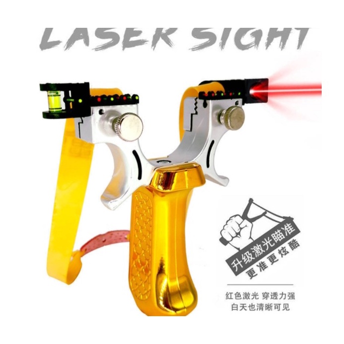 ➚GsU YIJUN Ketapel Slingshot Lasser Sight PREMIUM Impor Quality Bonus Karet ✶ Hot Sale