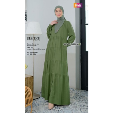 BAJU GAMIS BRANDED / BAJU GAMIS PALING LARIS / BAJU GAMIS NIBRAS BLUEBELL