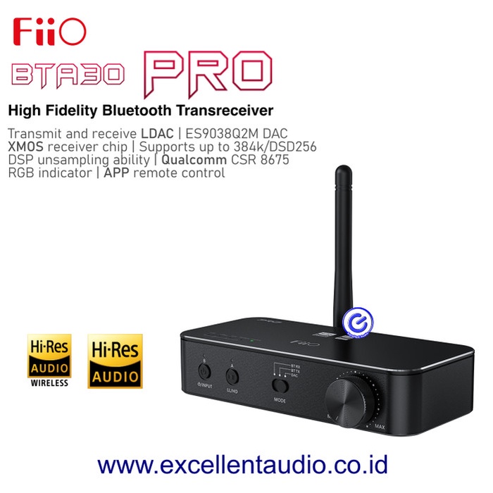FIIO BTA30 PRO HIGH-FIDELITY BLUETOOTH TRANSRECEIVER