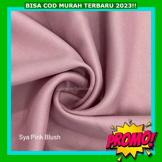 Df34Th (Tinggi 150Cm-250Cm) Gorden Jendela Pintu Minimalis 11 Warna Varian Polos Motif Polkadot Tira