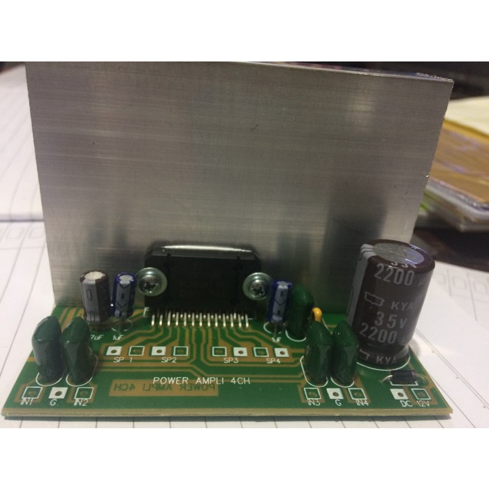 POWER AMPLI BTL 4CH TDA7384/TDA7386//TDA7388 DENGAN HEATSINK STK